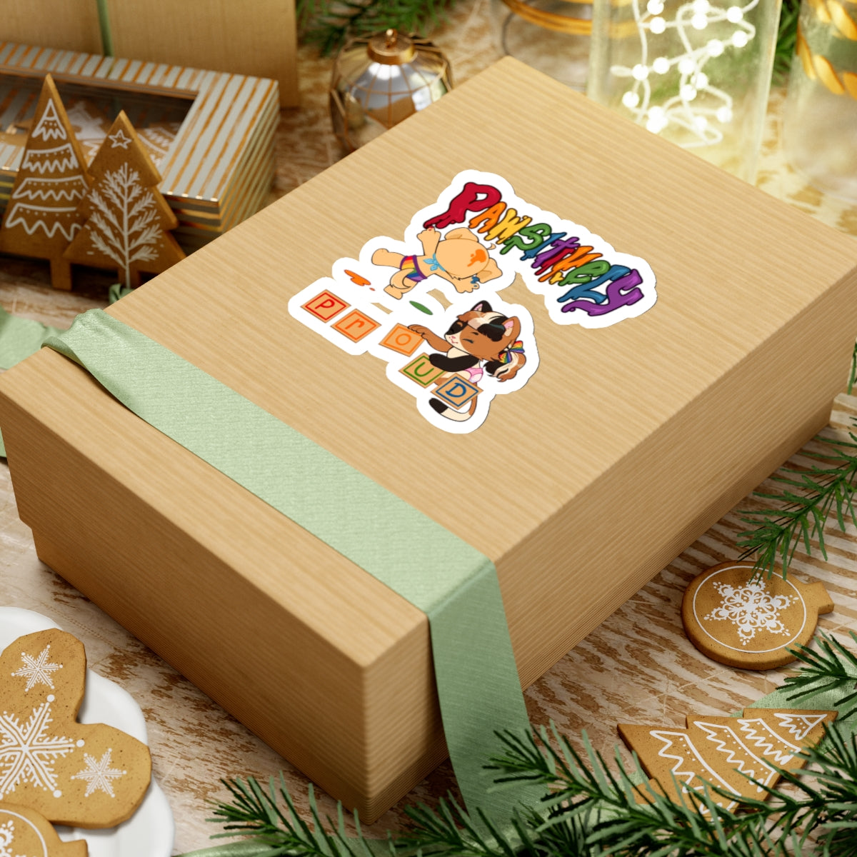 Pawsitively Proud Sticker | Custom Vinyl Declas | Crinkle Kit
