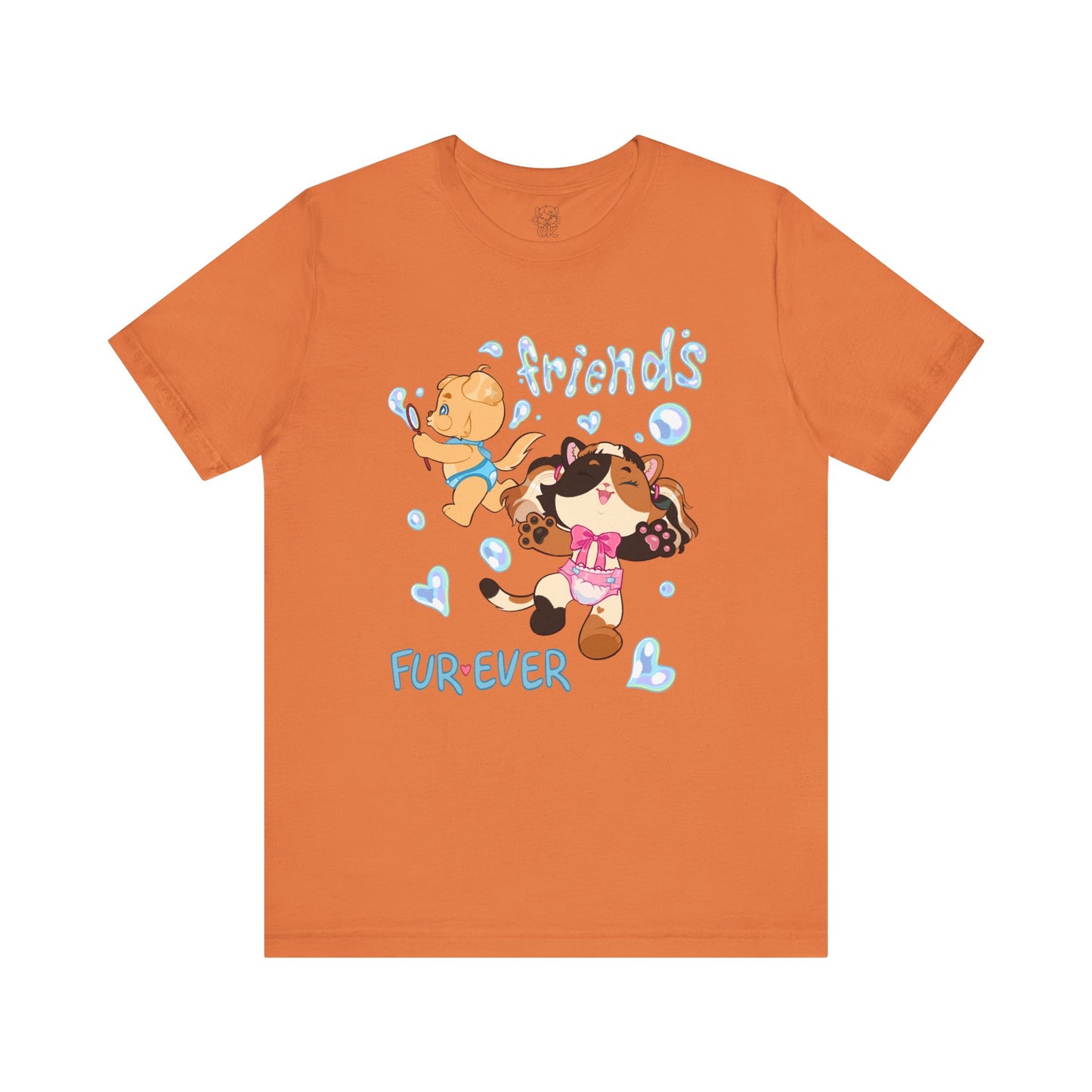 ABDL Short Sleeve Tee | Fur Ever Friends T-Shirt | Crinkle Kit