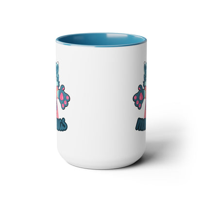 Mom Hugs Coffee Mug | Two-Tone Coffee Mugs | Crinkle Kit