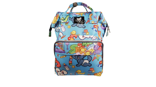 RARE Lil Furs Diaper Bag Prototype Sample with Original Crinkle Kit Logo