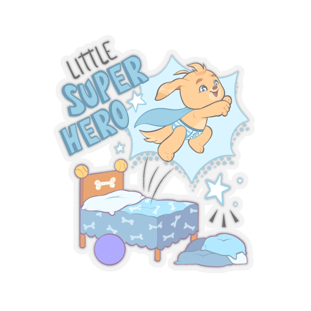 Superheroes Vinyl Stickers | Little Superhero Sticker | Crinkle Kit