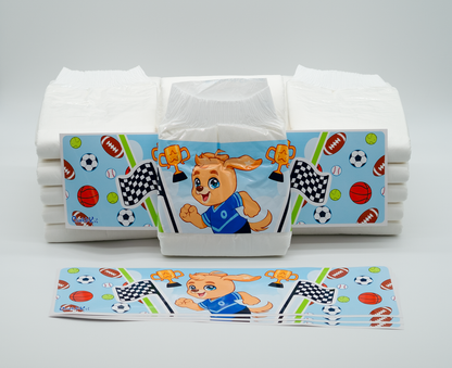 Orbit Sporty Diaper Panel Sticker