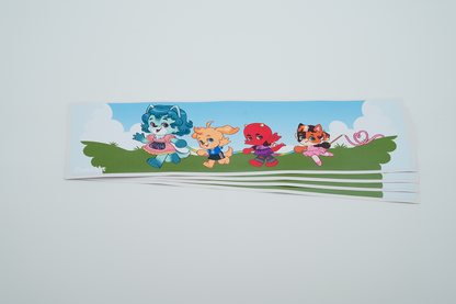 Crinkle Kit Friends Playdate Diaper Panel Sticker