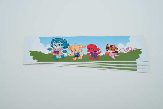 Crinkle Kit Friends Playdate Diaper Panel Sticker