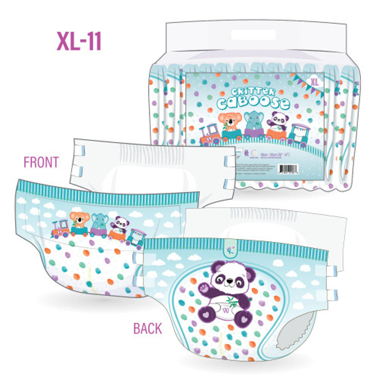 Rearz Mega Critter Caboose Adult Diapers