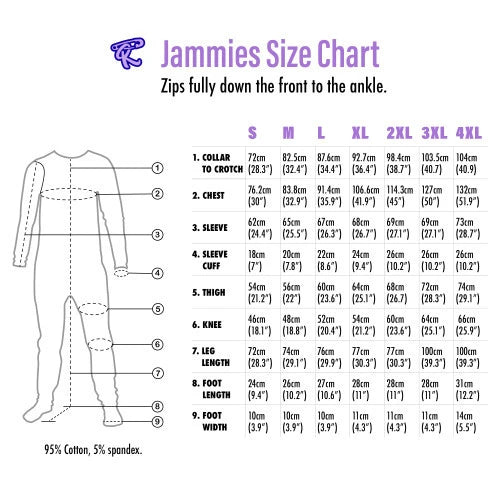 Rearz Lil Bella Adult Footed Jammies