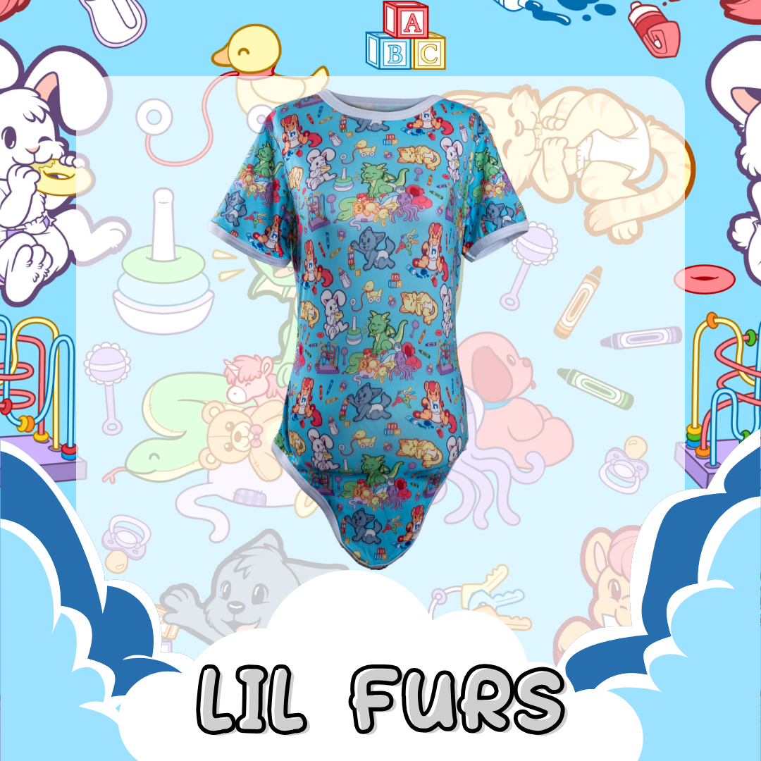 BabyFur ABDL Onesie | Lil Furs Onesie | Crinkle Kit