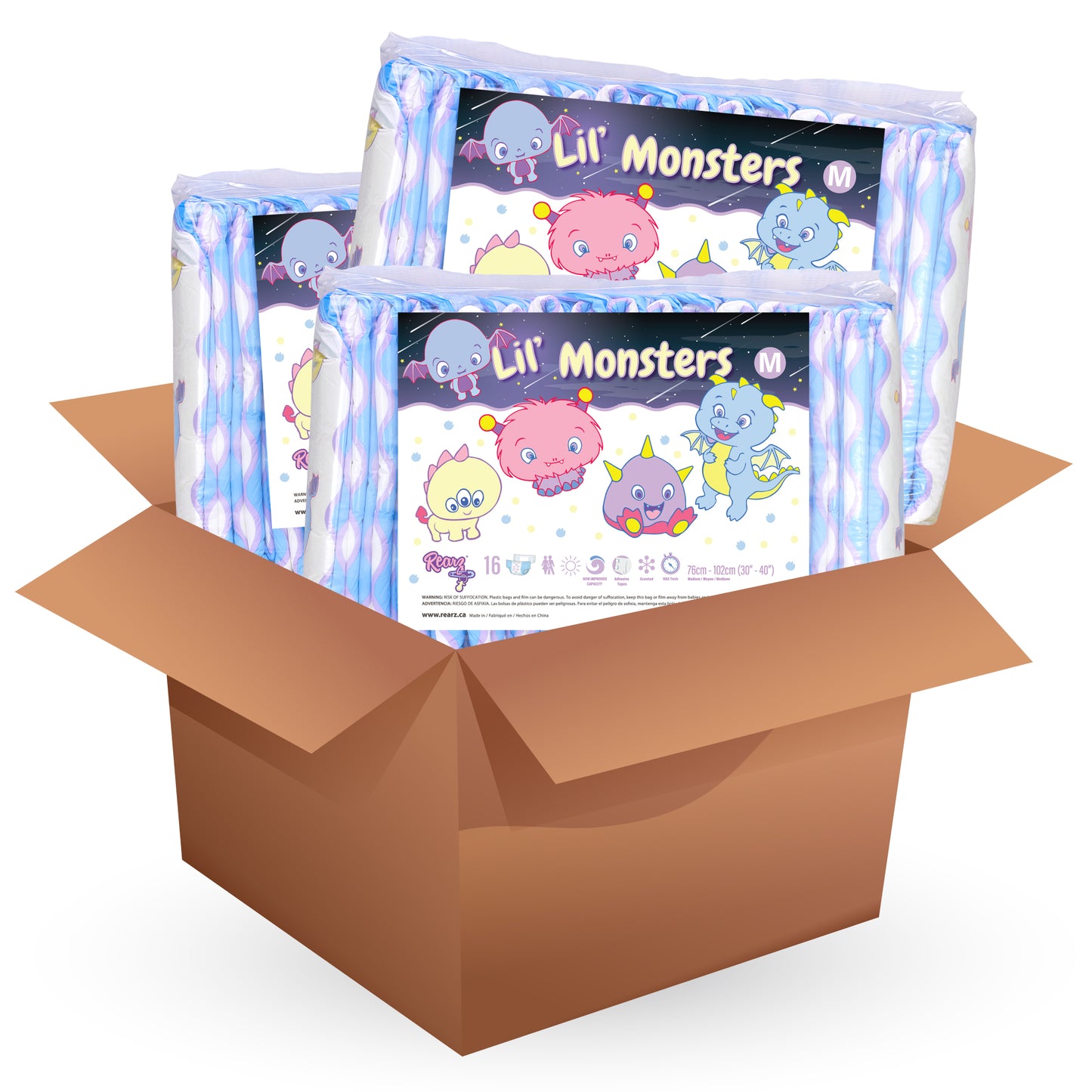 Rearz Lil' Monsters Adult Diapers