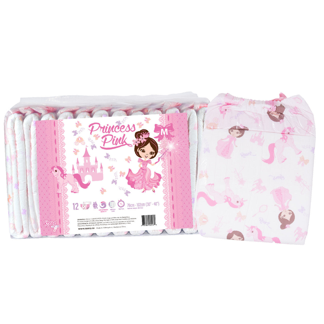 Rearz Princess  Pink Adult Diapers
