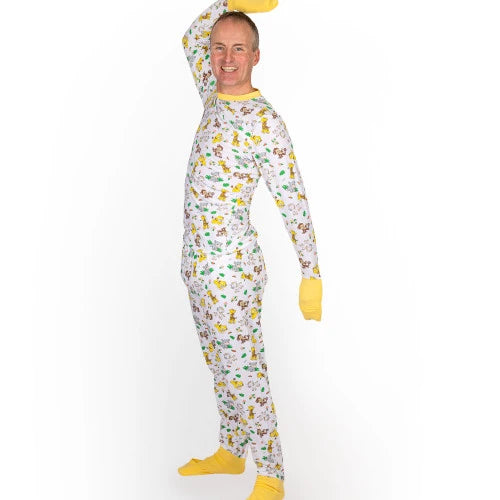 Rearz Safari Adult Convertible Pajamas