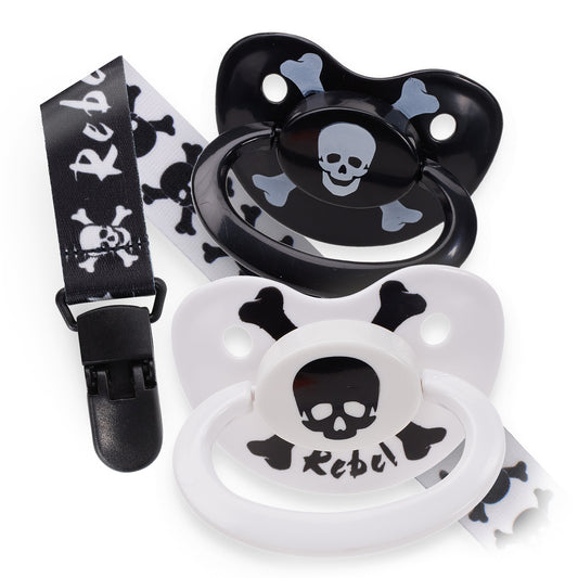Size 6 Adult Pacifier Set | Rebels | Rearz | ABDL | Crinkle Kit